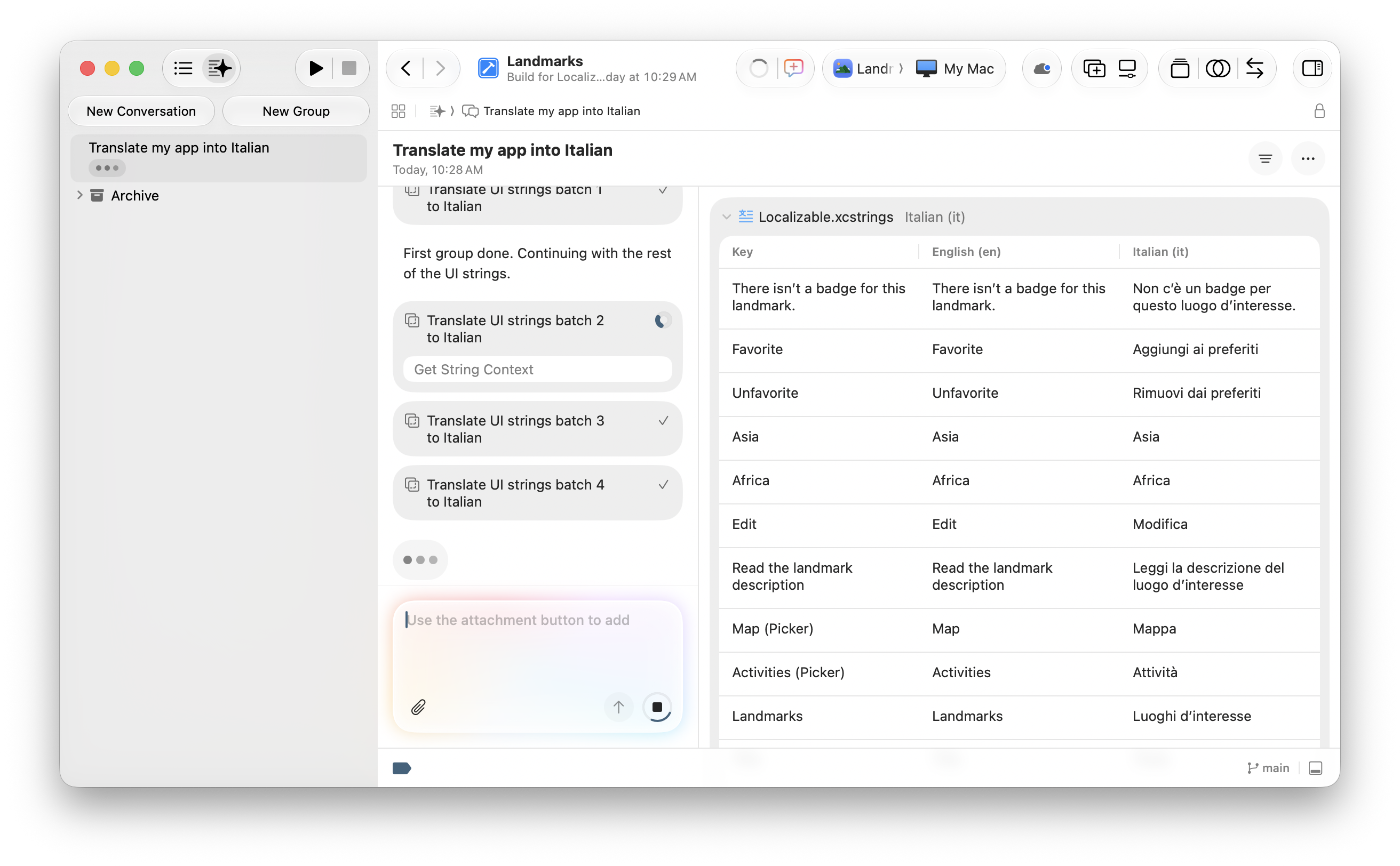 Localizing your app using agents | Apple Developer Documentation