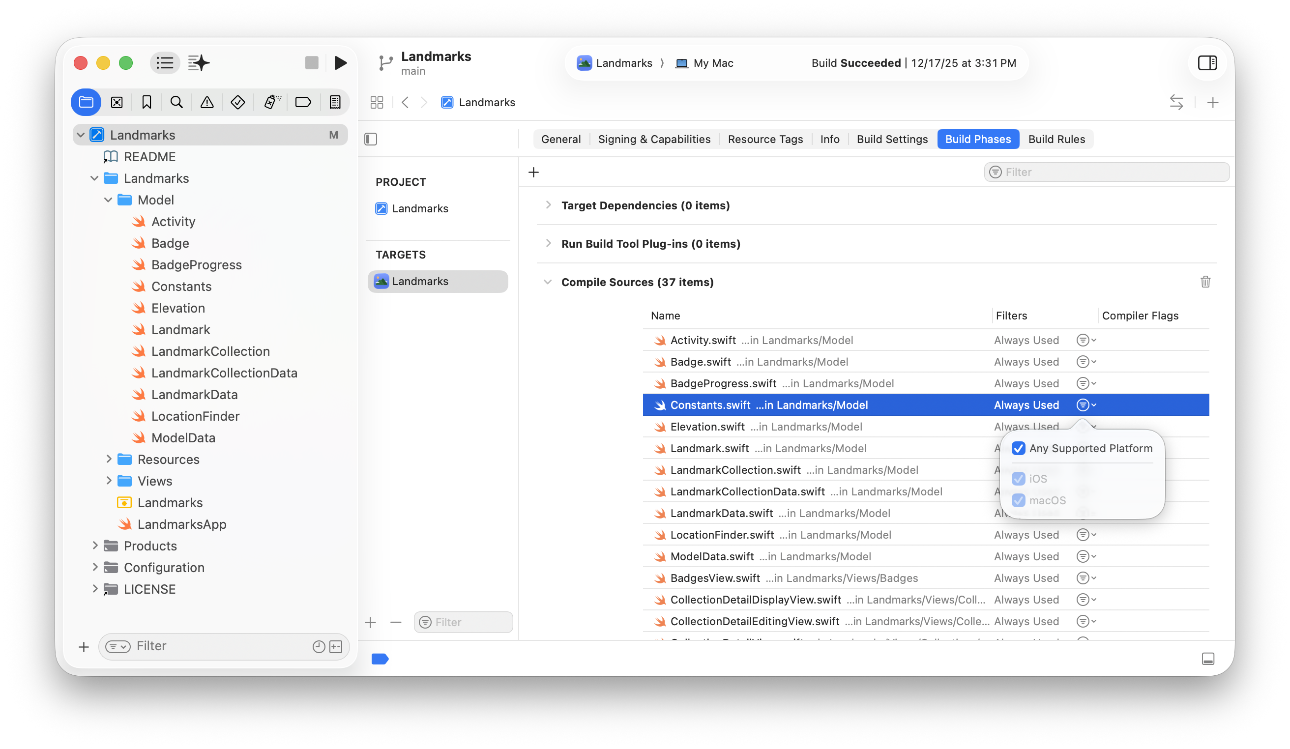 Configuring a multiplatform app | Apple Developer Documentation